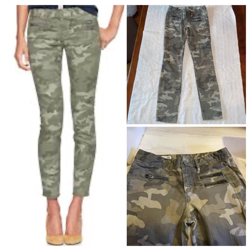 NWOT Gap 1969 Always Skinny Camo Jeans, Size 25r